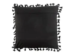 Sale J-Line Cojín cuadrado estilo marroquí de algodón 45 x 45 cm Negro