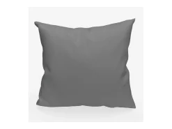 Soleil d'ocre Cojín de algodón 40x40 cm PANAMA , por Gris
