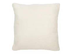 Online J-Line Cojín de lana beige 60x60x12 cm Crema