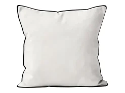 Soleil d'ocre Ropa De Casa^Cojín de microfibra lavada 40x40 cm BOHEME Blanco