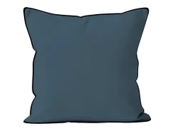 Cojín de microfibra lavado 40x40 cm BOHEME pato azul