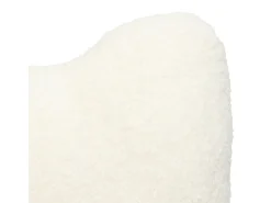 Atmosphera Ropa De Casa^Cojín de pelo sintético en forma ondulada Blanco