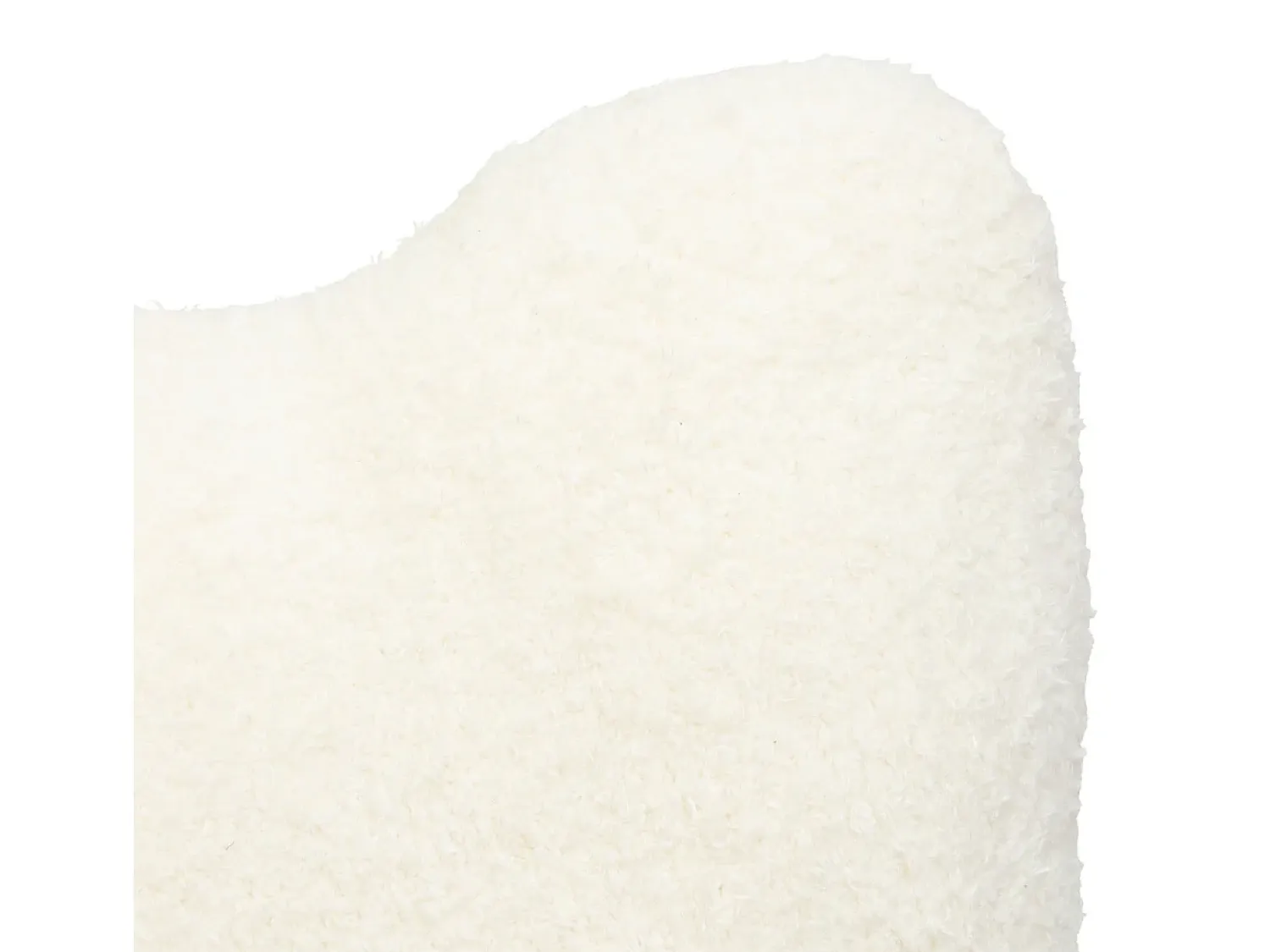 Atmosphera Ropa De Casa^Cojín de pelo sintético en forma ondulada Blanco