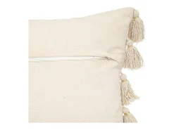 Atmosphera Ropa De Casa^Cojín de poliéster beige 50x50x18cm Marfil