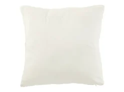 Discount J-Line Cojín de poliéster 45*45*15 cm Blanco