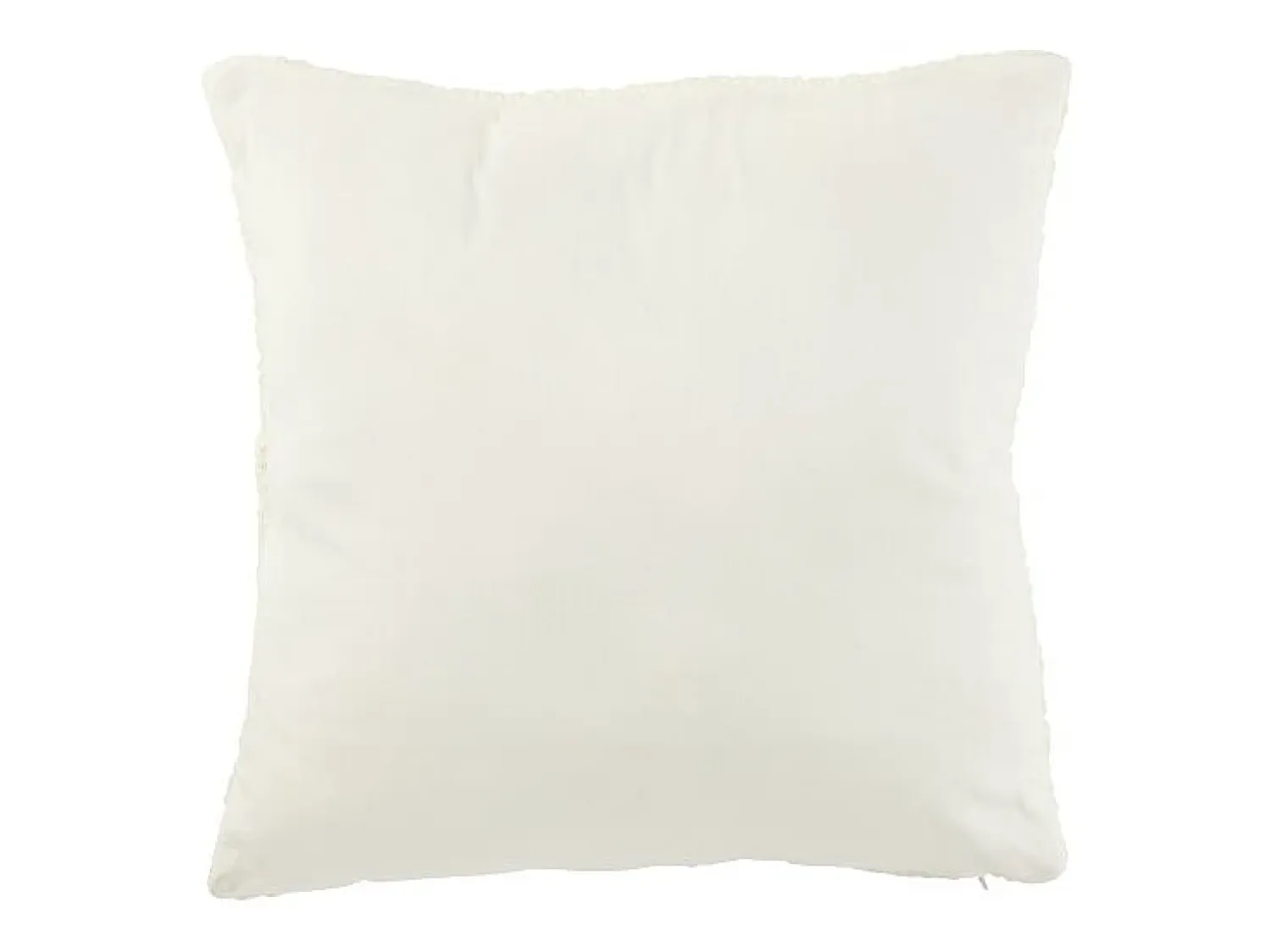 Discount J-Line Cojín de poliéster 45*45*15 cm Blanco