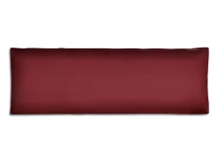 Clicnbuy Ropa De Casa^Cojín de respaldo tapizado vino tinto 120x40x10 cm Rojo