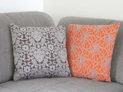 Outlet MCW Cojín decorativo barroco + flores (lote de 2) Multicolor