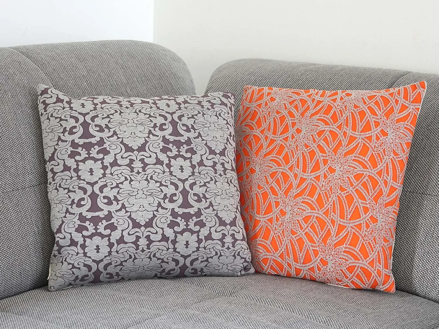 Outlet MCW Cojín decorativo barroco + flores (lote de 2) Multicolor