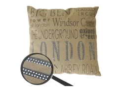 Best MCW Cojín decorativo Londres Marru00f3n