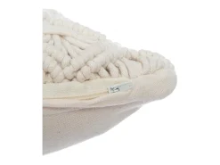 Discount Atmosphera Cojín desenfundable de macramé Beige