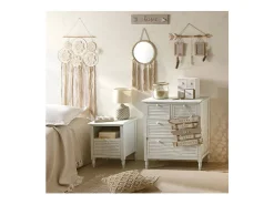 Discount Atmosphera Cojín desenfundable de macramé Beige