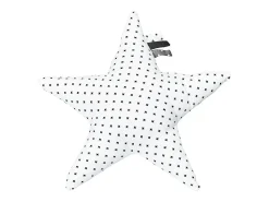 Hot Sauthon Cojín estrella algodón 30x8cm Blanco