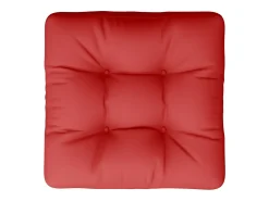 New Clicnbuy Cojín para palets de tela 58x58x10 cm Rojo