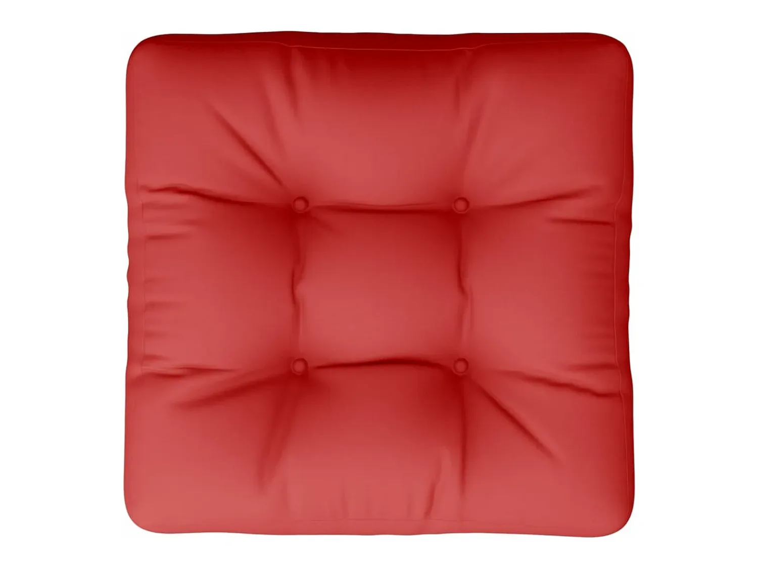 New Clicnbuy Cojín para palets de tela 58x58x10 cm Rojo