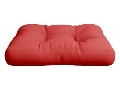 New Clicnbuy Cojín para palets de tela 58x58x10 cm Rojo
