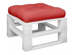 New Clicnbuy Cojín para palets de tela 58x58x10 cm Rojo