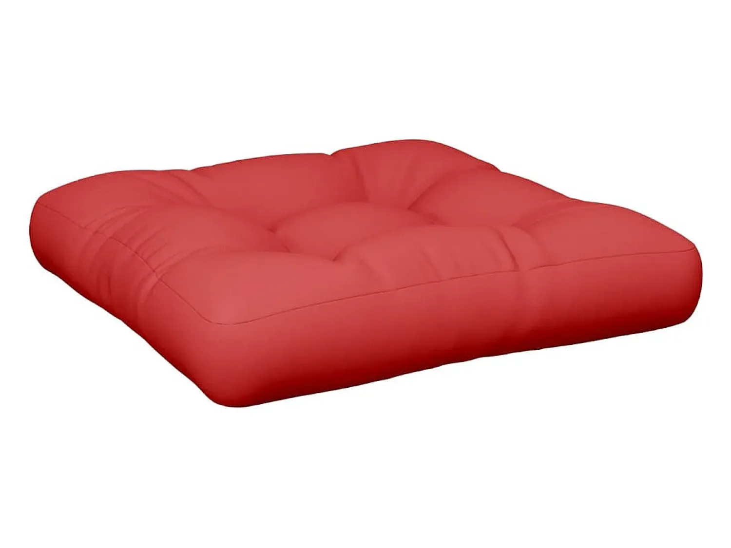 New Clicnbuy Cojín para palets de tela 58x58x10 cm Rojo