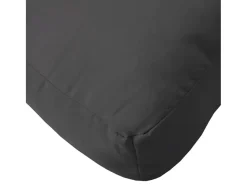 Cojín para palets tela negro 60x60x12 cm