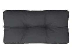 Cojín para palets tela negro 70x40x12 cm