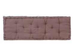 Clearance Cojín para palés algodón gris taupe 120x40x7 cm ES711426 Topo