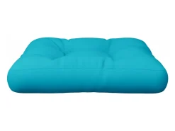 Hot Clicnbuy Cojín para palés tela Oxford turquesa 58x58x10 cm Azul turquesa