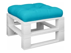 Hot Clicnbuy Cojín para palés tela Oxford turquesa 58x58x10 cm Azul turquesa