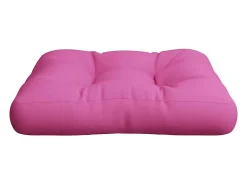 Cojín para palés tela Oxford rosa 58x58x10 cm