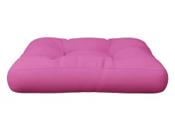 Cojín para palés tela Oxford rosa 58x58x10 cm