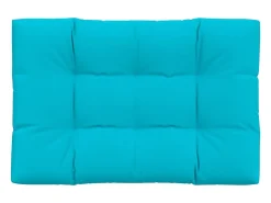 Cojín para palés tela turquesa 120x80x12 cm
