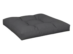Hot Clicnbuy Cojín para sofá de palets de tela 70x70x12 cm Negro