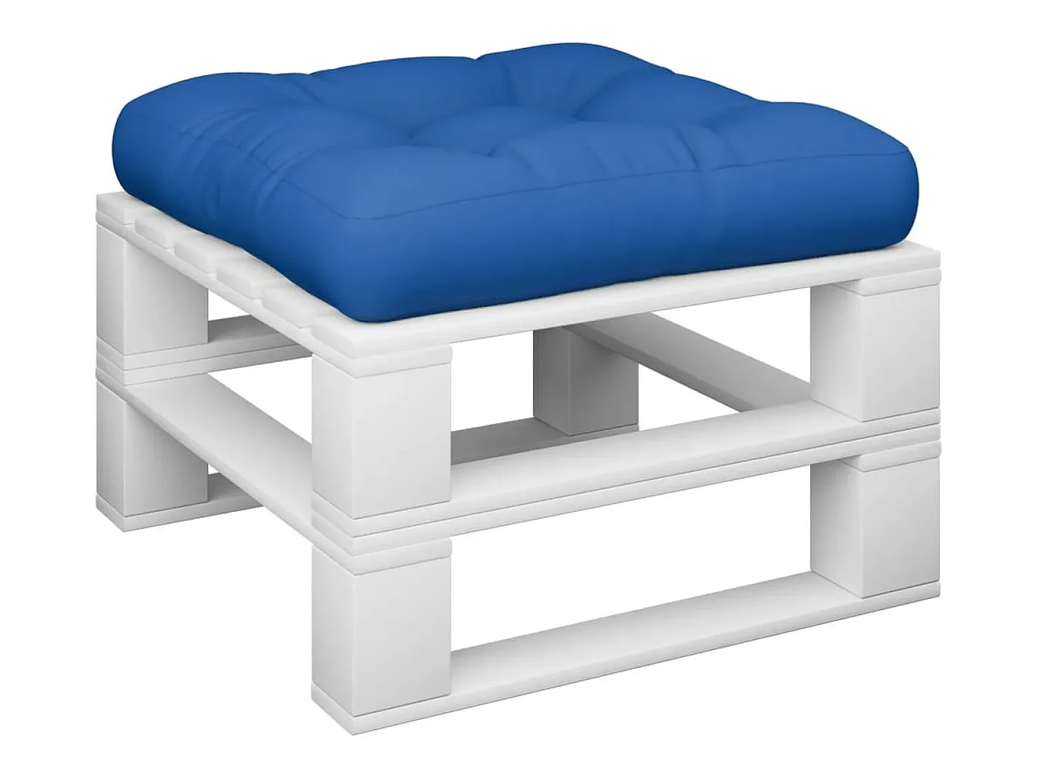 Sale Clicnbuy Cojín para sofá de palets de tela gris 50x50x12 cm Azul