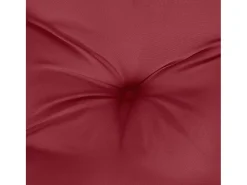 Clicnbuy Ropa De Casa^Cojín para sofá de palets de tela tinto 80x80x12 cm Rojo