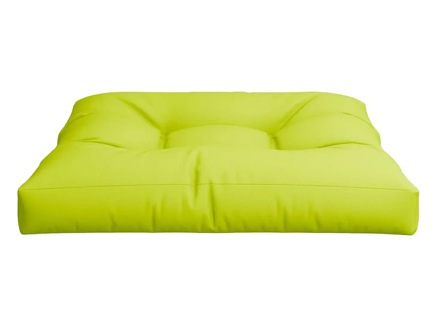 Cojín para sofá de palets de tela verde claro 70x70x12 cm