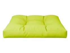 Cojín para sofá de palets de tela verde claro 70x70x12 cm
