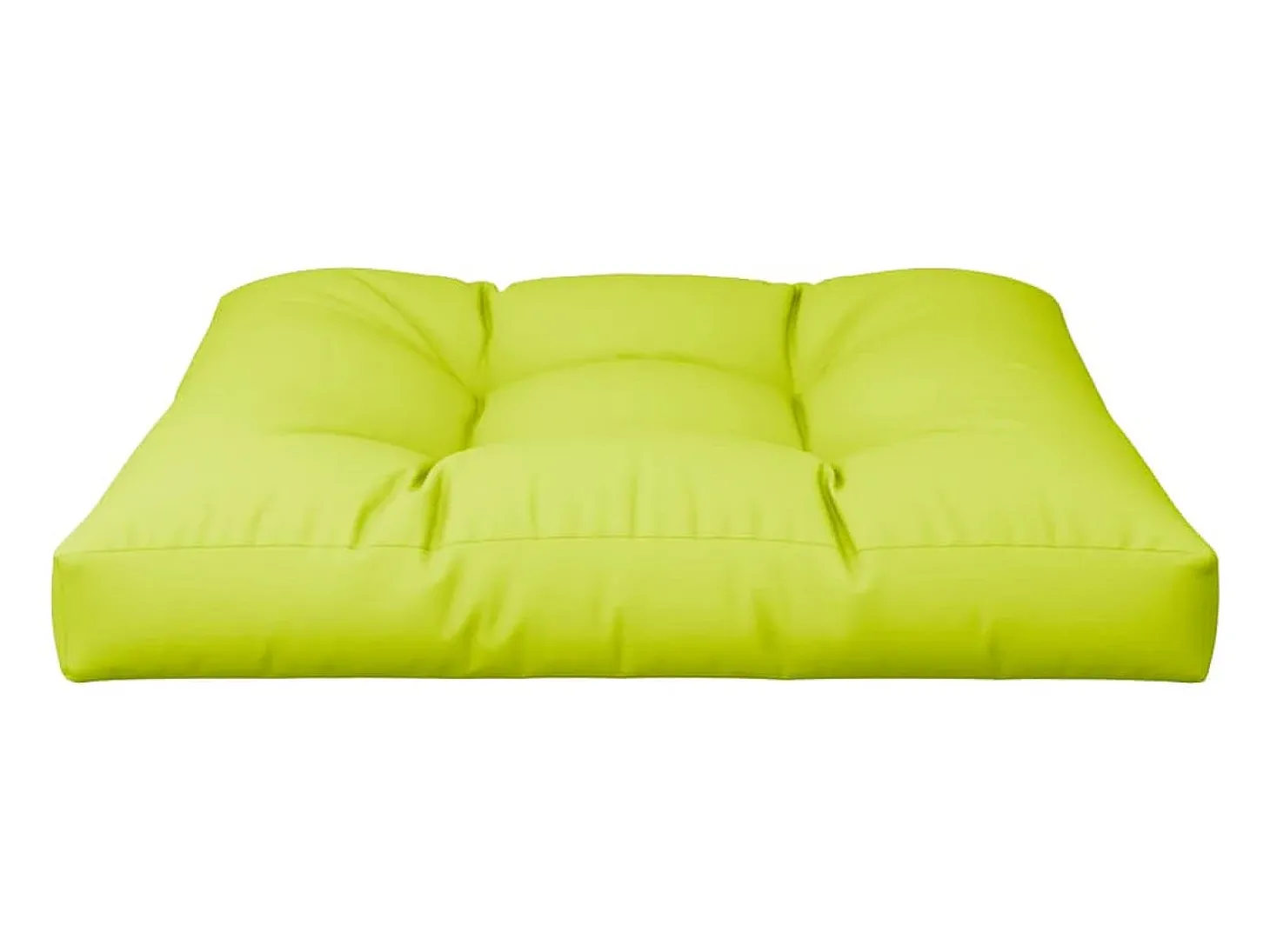 Cojín para sofá de palets de tela verde claro 70x70x12 cm