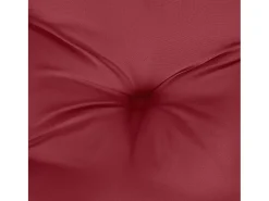 Clicnbuy Ropa De Casa^Cojín para sofá de palets de tela tinto 60x60x12 cm Rojo