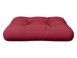 Clicnbuy Ropa De Casa^Cojín para sofá de palets de tela tinto 60x60x12 cm Rojo