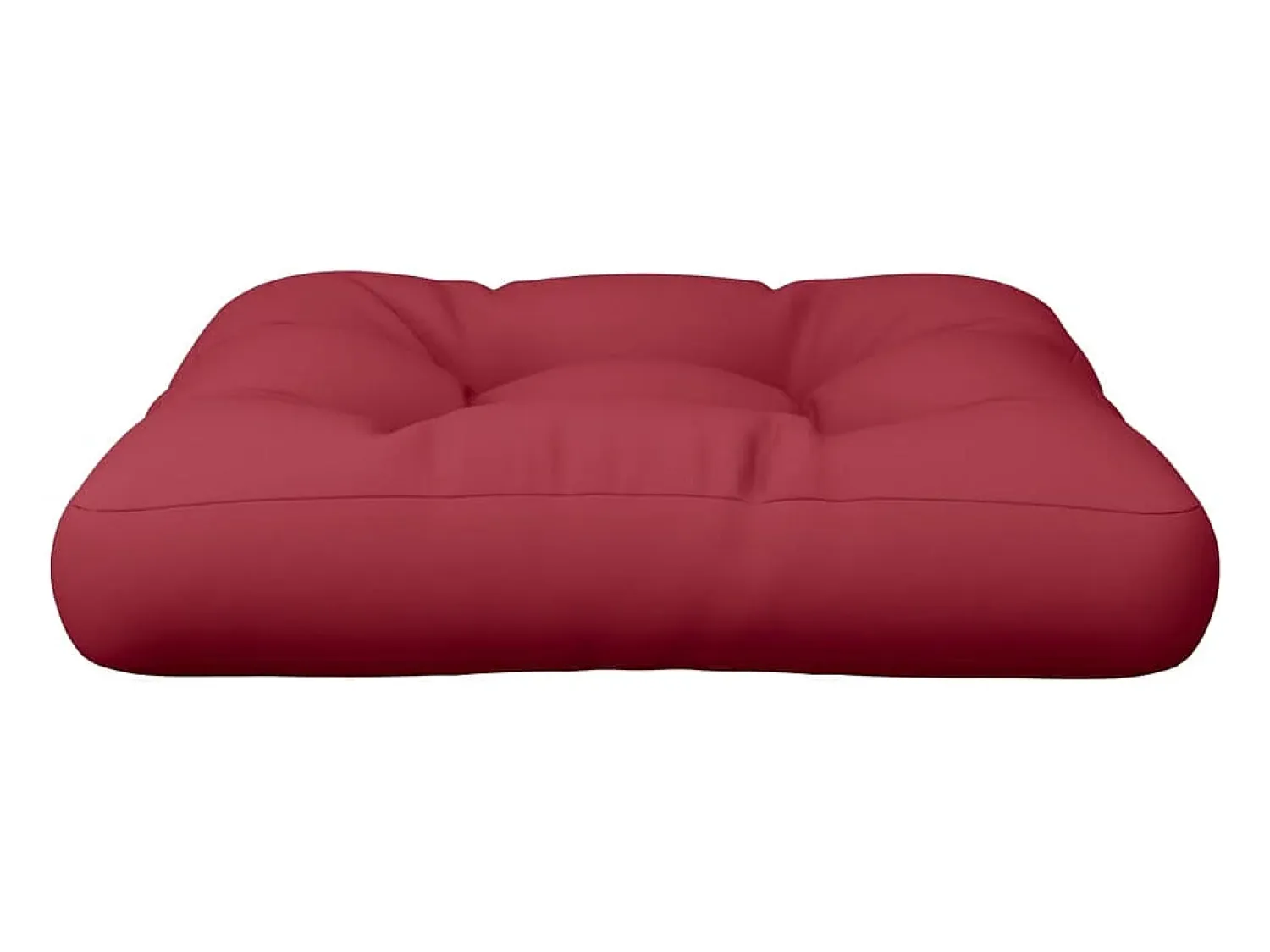Clicnbuy Ropa De Casa^Cojín para sofá de palets de tela tinto 60x60x12 cm Rojo