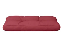 Clicnbuy Ropa De Casa^Cojín para sofá de palets de tela tinto 80x40x12 cm Rojo