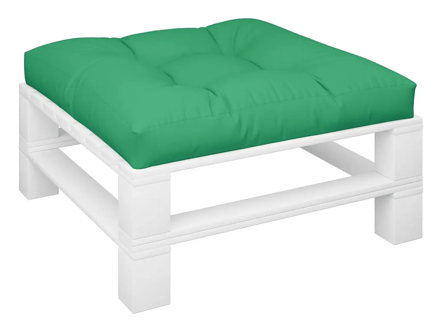 Hot Clicnbuy Cojín para sofá de palets de tela 80x80x12 cm Verde