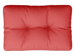 Clicnbuy Ropa De Casa^Cojín para sofá de palets de tela 50x40x12 cm Rojo
