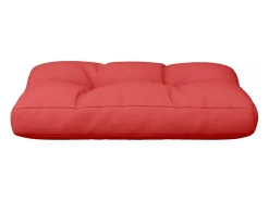 Clicnbuy Ropa De Casa^Cojín para sofá de palets de tela 50x40x12 cm Rojo