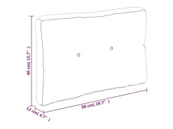 Clicnbuy Ropa De Casa^Cojín para sofá de palets de tela 50x40x12 cm Rojo