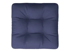 Cojín para sofá de palets de tela azul marino 50x50x12 cm