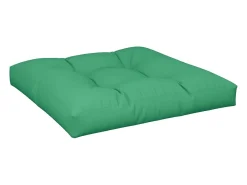 Outlet Clicnbuy Cojín para sofá de palets de tela 70x70x12 cm Verde