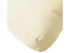 Cojín para sofá de palets tela crema 60x60x12 cm