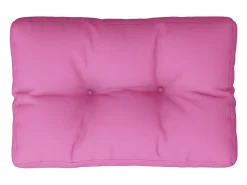 Cojín para sofá de palets tela rosa 50x40x12 cm