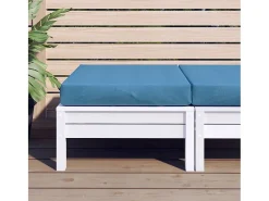 Outlet Clicnbuy Cojín para sofá de palets tela melange 60x60x10 cm Azul