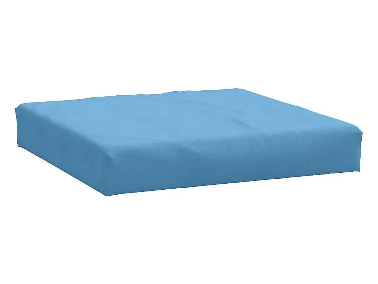 Outlet Clicnbuy Cojín para sofá de palets tela melange 60x60x10 cm Azul